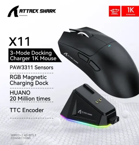 Mouse Attack Shark x11  ( NOVO )