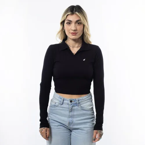Blusinha Polo P Anjuss (estilo cropped)