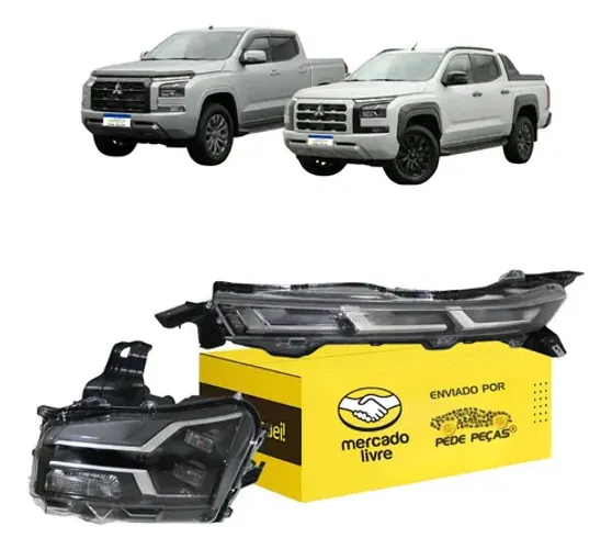 Farol Inferior E Superior Mitsubishi Triton 2026 Full Led Le Esquerdo/motorista