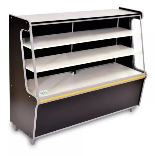 Balcão vitrine seco 1,20m linha Dark Artlux