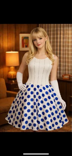 Vestido para festa retrô adulto tamanho M