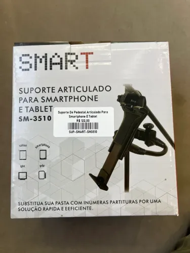 Suporte de pedestal para smartphone articulado