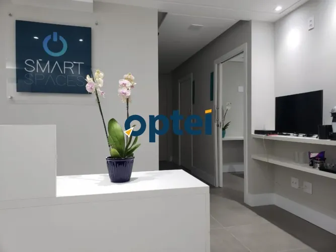 Sala comercial mobiliada pronta para clínica, 8 consultórios, 2 vagas no Jardim do mar - S