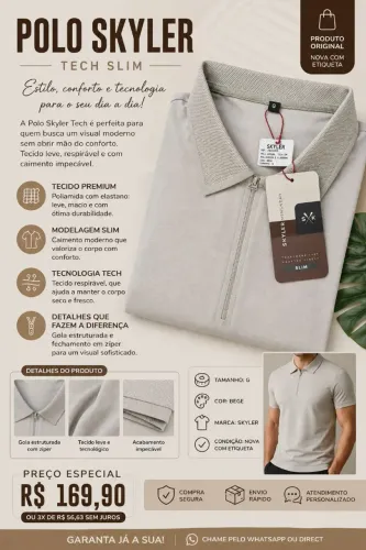 Camisa Polo Skyler 