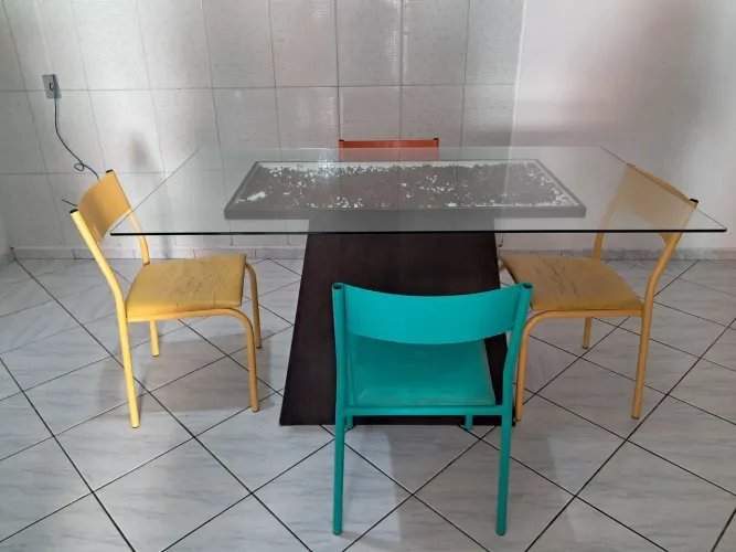 Mesa de vidro - otima oportunidade!