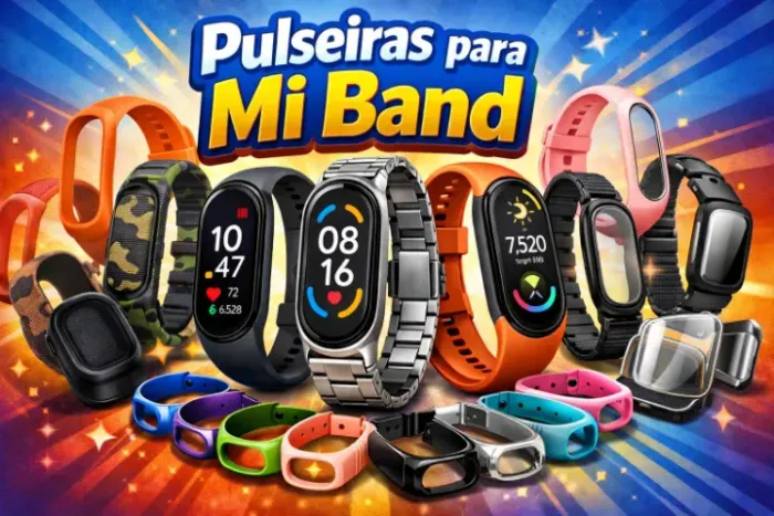 Pulseiras Xiaomi Mi Band 8, 9 e 10 *Premium* -- A partir de R$25,00