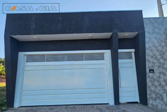 Casa nova com 2 dormitórios em Agudos-SP