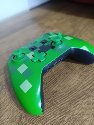 Controle Xbox One S Edição Limitada Minecraft creeper 2017