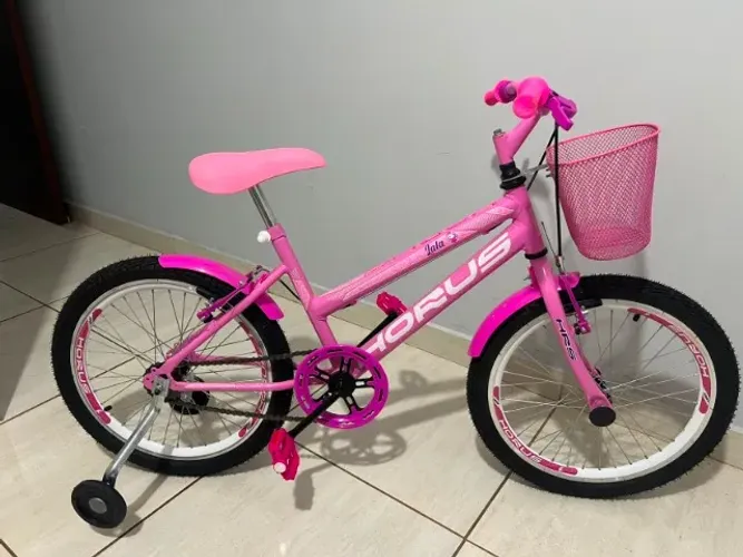 Bicicleta Infantil Aro 20 Feminina + Rodinha Lateral