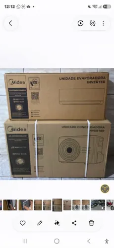 AR-CONDICIONADO MIDEA ECOMASTER 12.000 MIL BTUS INVERT COM IA E CONECTIVIDADE WI-FI