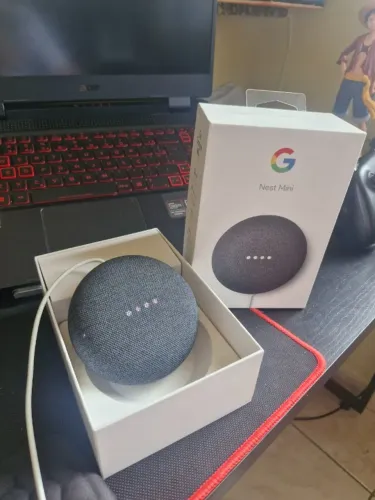 Google Nest Mini 2ª Geração Original - Com Caixa e Fonte