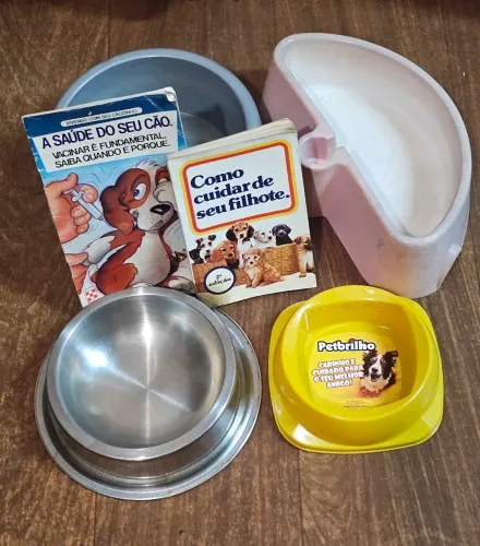 Kit tigelas comedouro e bebedouro