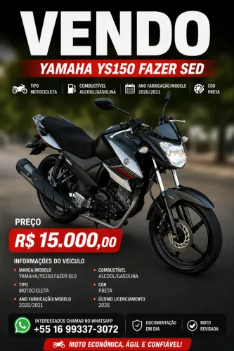 Vendo Fazer YS150 Fazer SED 20/21
