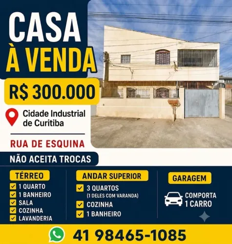 ? CASA À VENDA - R$ 300.000 ?<br>