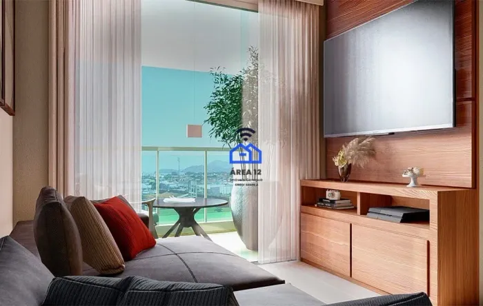 Apartamento revenda vista mar no Villa Art Indaiá, lançamento em Caraguatatuba, SP - Condo