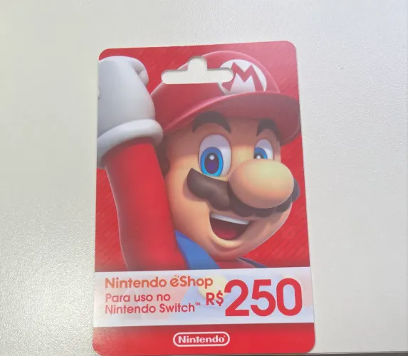 Cartão Jogo Mario - Nintendo Switch