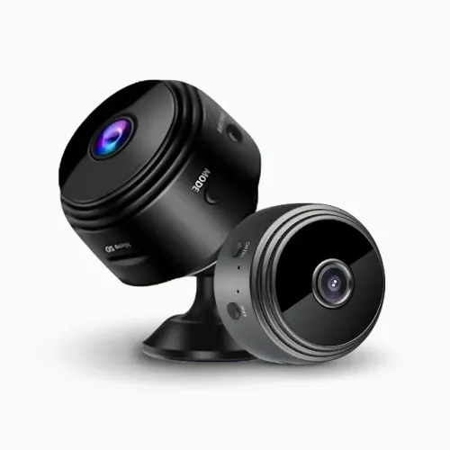 MINI CAMERA DE SEGURANÇA A9, NA COR PRETA.