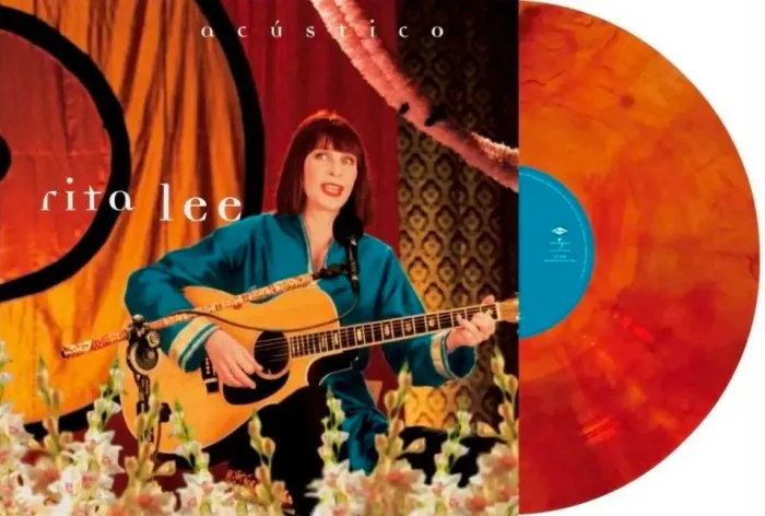 Vinil Rita Lee - Acústico 2LP (Laranja Marmorizado) Novo Lacrado