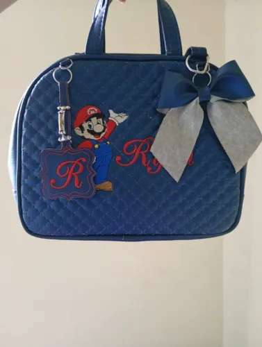 Kit Bolsa Maternidade Personalizada Mario Bros