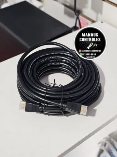 R$120,00 Cabo pro eletrônic (HDMI 15 metros 4k ultra HD) 