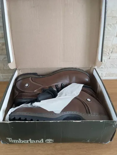 Bota Timberland Original Coturno Masculino Impermeavel Marrom Liso (N°46)