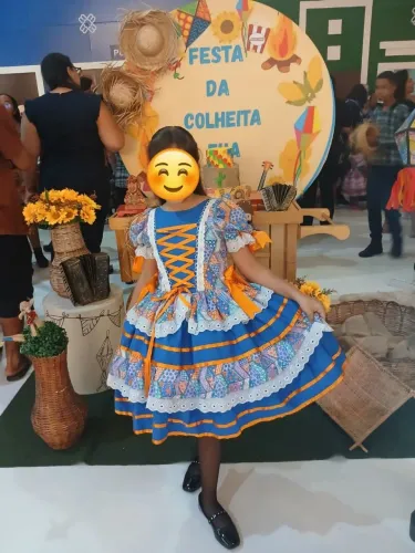 Vestido junino infantil