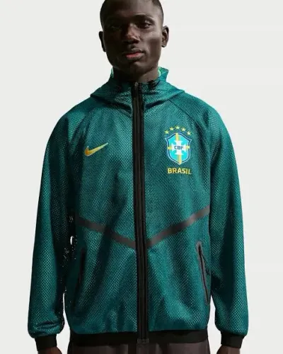 Jaqueta Nike Brasil Hino verde