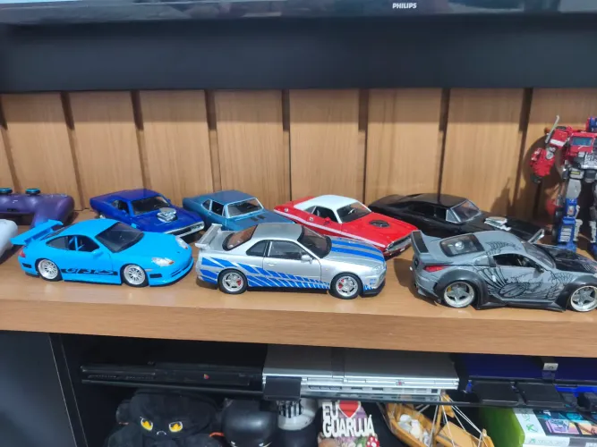 Coleção miniatura 07 veículos escala 1:24