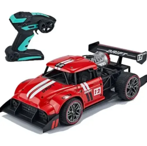Carrinho Controle Remoto Drift de Ferro com Fumaça, Luzes e Som