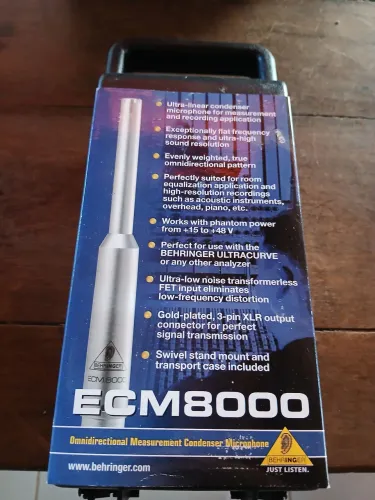 Microfone Condensador Behringer ECM 8000
