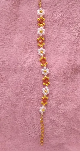 Pulseiras biju floral