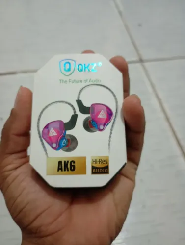 Fone de ouvido QKZ ak6 original Jack 3.5mm original fome de ouvido esportivo.
