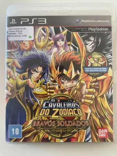 Jogo Os Cavaleiros do Zodiaco Bravos Soldados - PS3