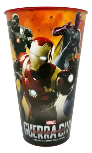 Copo Capitão América Guerra Civil (Team Stark) - Cinemark 