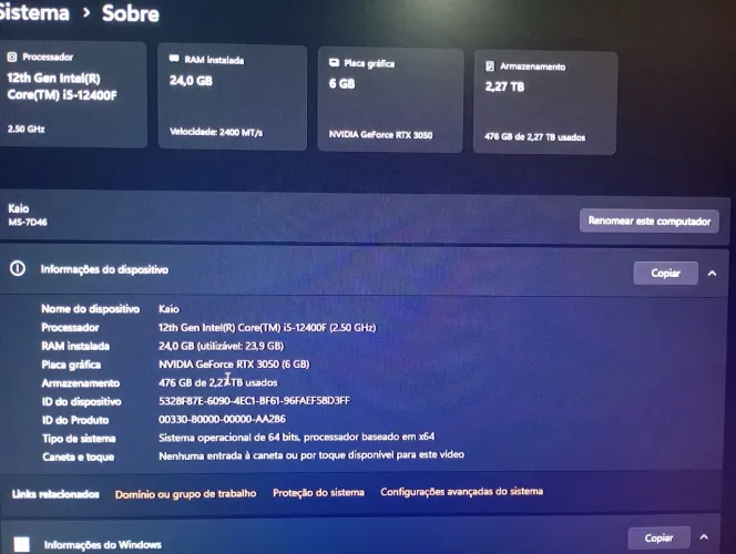 Vende-se PC gamer