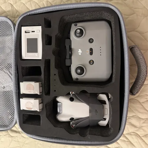 DJI MINI 2 4K + controle RC-N1+ 3 baterias + case