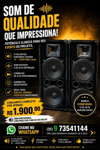 Duas caixas de som pacivas 2000wates