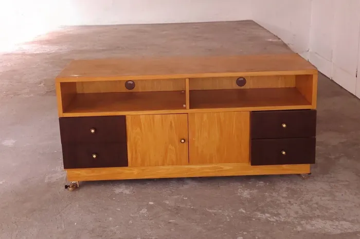 Rack para tv com painel