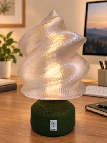 Luminária decorativa em espiral