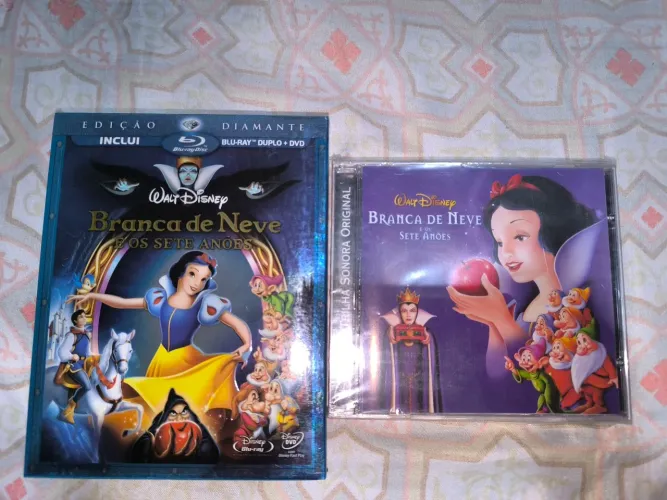 Kit Branca de Neve e os sete anões cd + bluray