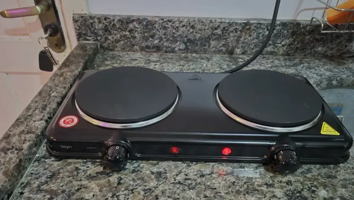 Fogão Cooktop Elétrico Elgin 2 Bocas Preto