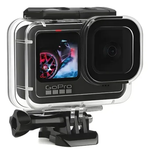 Caixa Case Estanque Gopro Hero 9/10/11/12/13 Prova D'água Transparente