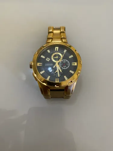 Relógio Orient Masculino Dourado Cronógrafo MGSSC008 - Original