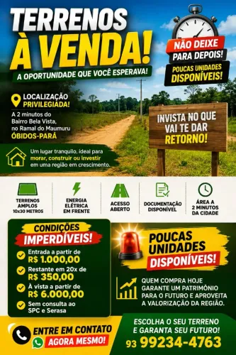 Terrenos em Óbidos-PA