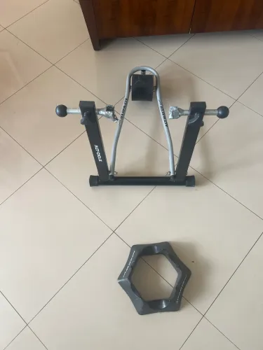 Rolo de bicicleta + suporte roda da frente