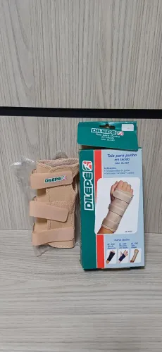 Tala de punho Tam P esquerdo bege  Dilepé nova
