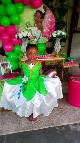 Vestido princesa Tiana 6 anos