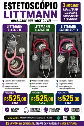 ESTETOSCÓPIO LITTMANN CLASSIC III 3M