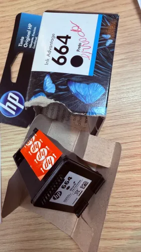 Tinta preta hp 664