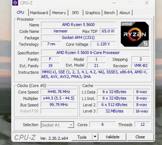 cpu ryzen 5 5600 usado